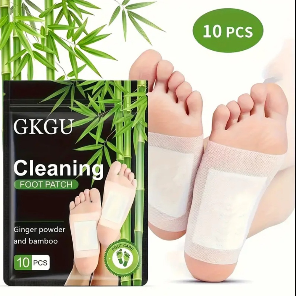 GKGU Cleaning Foot Patch with Bamboo Design